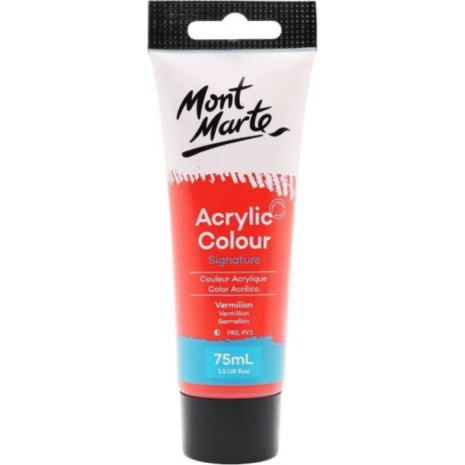 Ακρυλικό χρώμα Mont Marte 09 Vermilion 75ml (Vermillion)