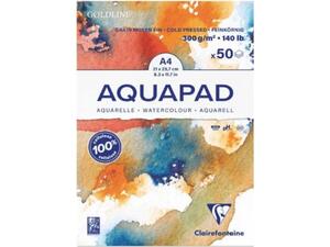 Μπλοκ ακουαρέλας Clairefontaine AquaPad Cold Pressed A4 50 φύλλων (21χ29,7cm)