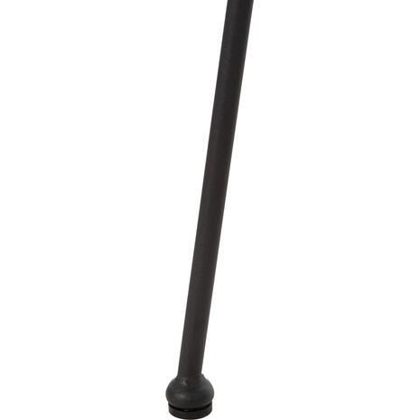 ΠΟΛΥΘΡΟΝΑ ΤΥΠΟΥ ΦΩΛΙΑ ΜΕΤΑΛΛΙΚΗ ALLEGRA HM5458.12 ΜΕ WICKER-ΜΑΥΡΟ 73x78x88Υεκ.