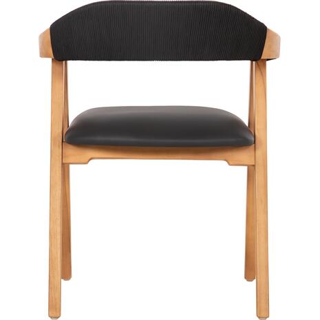 ΠΟΛΥΘΡΟΝΑ RIMINI HM9867.02 ΞΥΛΟ TEAK ΦΥΣΙΚΟ-ΜΑΥΡΟ ΣΧΟΙΝΙ & PU ΚΑΘΙΣΜΑ 60x61x76Υεκ.
