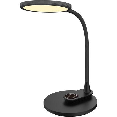ΦΩΤΙΣΤΙΚΟ ΓΡΑΦΕΙΟΥ LED BLAIN HM4459.02 ΜΑΥΡΟ ABS & ΣΙΛΙΚΟΝΗ 17x26,6x34,5Υ εκ.