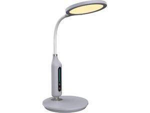 ΦΩΤΙΣΤΙΚΟ ΓΡΑΦΕΙΟΥ LED BLAIN HM4460.07 ΓΚΡΙ ABS-ΛΕΥΚΗ ΣΙΛΙΚΟΝΗ Φ18,5x40,7Yεκ.