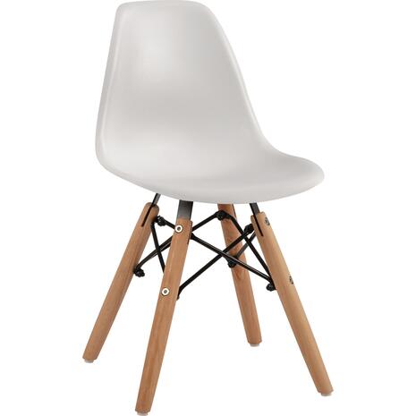ΚΑΡΕΚΛΑ TWIST KID HM8453.01 ΞΥΛΙΝΑ ΠΟΔΙΑ Κ ΚΑΘΙΣΜΑ PP ΛΕΥΚΟ 31x34x55.5Υεκ (σετ 4 τεμαχίων)