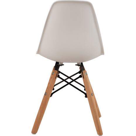 ΚΑΡΕΚΛΑ TWIST KID HM8453.01 ΞΥΛΙΝΑ ΠΟΔΙΑ Κ ΚΑΘΙΣΜΑ PP ΛΕΥΚΟ 31x34x55.5Υεκ (σετ 4 τεμαχίων)