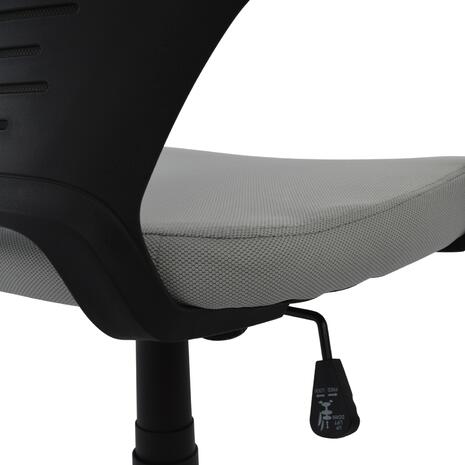 ΚΑΡΕΚΛΑ ΓΡΑΦΕΙΟΥ ANIVIA HM1073.21 ΓΚΡΙ & ΣΚΕΛΕΤΟ ΜΑΥΡΟ 64x61x127 cm (Γκρι)