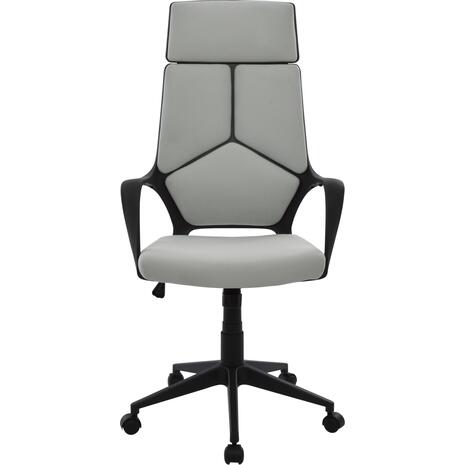 ΚΑΡΕΚΛΑ ΓΡΑΦΕΙΟΥ ANIVIA HM1073.21 ΓΚΡΙ & ΣΚΕΛΕΤΟ ΜΑΥΡΟ 64x61x127 cm (Γκρι)