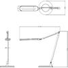 ΦΩΤΙΣΤΙΚΟ ΓΡΑΦΕΙΟΥ LED BLAIN PRO HM4462.08 ΑΣΗΜΙ ABS 57,4x51,1Υεκ.