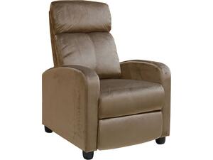 PORTER Πολυθρόνα Relax Σαλονιού - Καθιστικού Camel Velure (Ε9781,2)