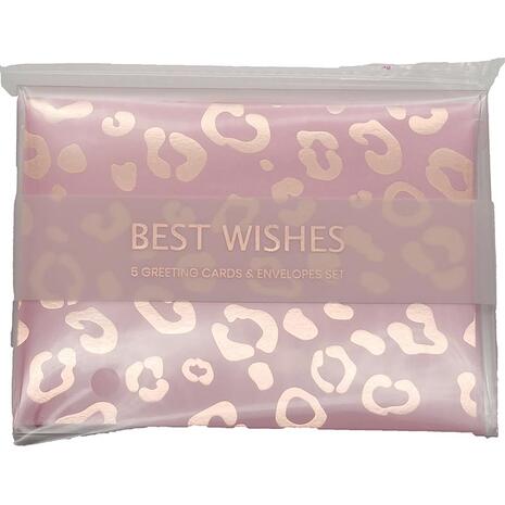 Ευχετήριες Κάρτες Funkyfish Wild Heart 5τμχ 9,5x13 cm & 5 φάκελοι