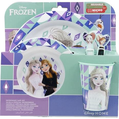 Σετ φαγητού Frozen Ice Magic Stor πλαστικό 5 τεμαχίων micro