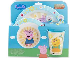 Σετ φαγητού Peppa Core Stor πλαστικό 5 τεμαχίων micro