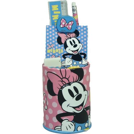 Μολυβοθήκη Minnie με σχολικό σετ 6 τεμαχίων
