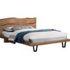 ΚΡΕΒΑΤΙ NICOLE HM8218.11 ΑΠΟ ΜΑΣΙΦ ΞΥΛΟ ΑΚΑΚΙΑΣ 212,5x180x106εκ. ΓΙΑ ΣΤΡΩΜΑ 160Χ200