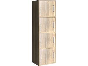 CLOSET Ντουλάπι Βοηθητικό Τετράφυλλο, Απόχρωση Sonoma (Ε8383,2)