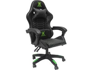 ΠΟΛΥΘΡΟΝΑ GAMING LOOT HM1204 ΜΑΥΡΟ-ΠΡΑΣΙΝΟ PVC & NYLON 60x60x120Υεκ.