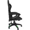 ΠΟΛΥΘΡΟΝΑ GAMING LOOT HM1204 ΜΑΥΡΟ-ΠΡΑΣΙΝΟ PVC & NYLON 60x60x120Υεκ.