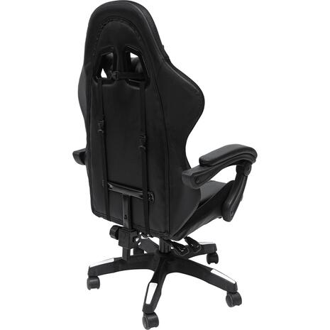 ΠΟΛΥΘΡΟΝΑ GAMING DARREN HM1203.10 ΜΑΥΡΟ-ΓΚΡΙ PVC & NYLON 60x60x120Υεκ.