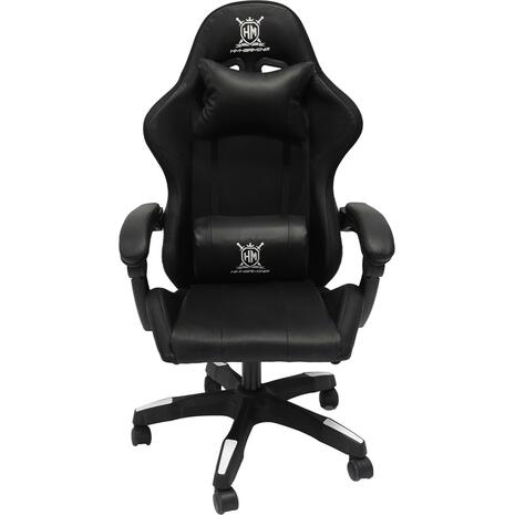 ΠΟΛΥΘΡΟΝΑ GAMING DARREN HM1203.10 ΜΑΥΡΟ-ΓΚΡΙ PVC & NYLON 60x60x120Υεκ.