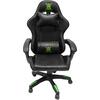 ΠΟΛΥΘΡΟΝΑ GAMING DARREN HM1203.03 ΜΑΥΡΟ-ΠΡΑΣΙΝΟ PVC & NYLON 58.5x100x120Υεκ.