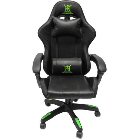 ΠΟΛΥΘΡΟΝΑ GAMING DARREN HM1203.03 ΜΑΥΡΟ-ΠΡΑΣΙΝΟ PVC & NYLON 58.5x100x120Υεκ.