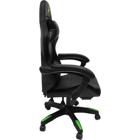 ΠΟΛΥΘΡΟΝΑ GAMING DARREN HM1203.03 ΜΑΥΡΟ-ΠΡΑΣΙΝΟ PVC & NYLON 58.5x100x120Υεκ.