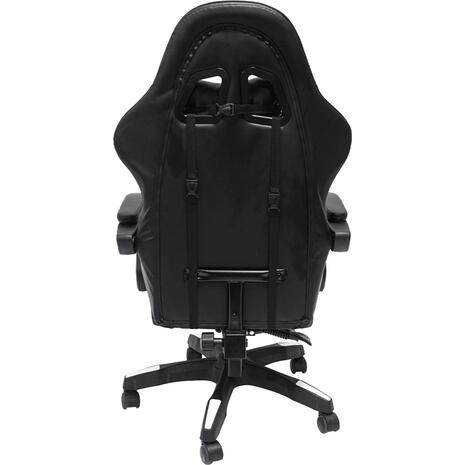ΠΟΛΥΘΡΟΝΑ GAMING DARREN HM1203.04 ΜΑΥΡΟ-ΛΕΥΚΟ PVC & NYLON 58.5x100x120Υεκ.