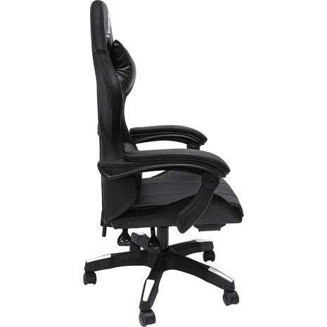 ΠΟΛΥΘΡΟΝΑ GAMING DARREN HM1203.04 ΜΑΥΡΟ-ΛΕΥΚΟ PVC & NYLON 58.5x100x120Υεκ.
