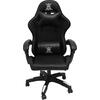 ΠΟΛΥΘΡΟΝΑ GAMING DARREN HM1203.04 ΜΑΥΡΟ-ΛΕΥΚΟ PVC & NYLON 58.5x100x120Υεκ.