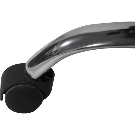 ΚΑΡΕΚΛΑ ΓΡΑΦΕΙΟΥ OCTAVIUS HM1202 ΜΑΥΡΟ PVC & NYLON-ΜΕΤΑΛ.ΧΡΩΜΙΟ ΒΑΣΗ 52x55x128Υεκ