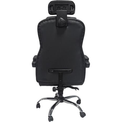 ΚΑΡΕΚΛΑ ΓΡΑΦΕΙΟΥ OCTAVIUS HM1202 ΜΑΥΡΟ PVC & NYLON-ΜΕΤΑΛ.ΧΡΩΜΙΟ ΒΑΣΗ 52x55x128Υεκ