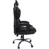 ΚΑΡΕΚΛΑ ΓΡΑΦΕΙΟΥ OCTAVIUS HM1202 ΜΑΥΡΟ PVC & NYLON-ΜΕΤΑΛ.ΧΡΩΜΙΟ ΒΑΣΗ 52x55x128Υεκ