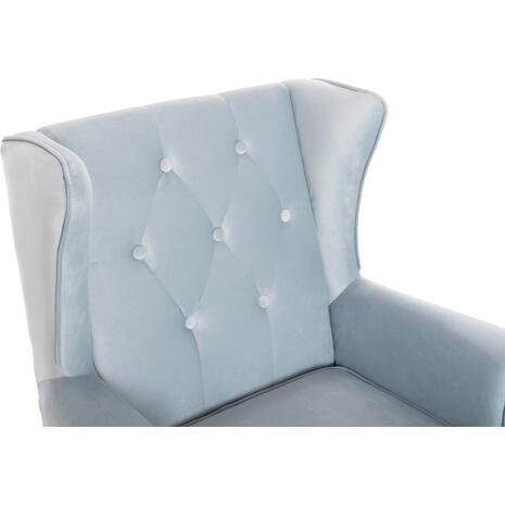 ΠΟΛΥΘΡΟΝΑ ΜΠΕΡΖΕΡΑ BRANDON HM3073.31 BABY BLUE ΒΕΛΟΥΔΟ-ΠΟΔΙΑ ΣΕ ΦΥΣΙΚΟ 82,5x80x104Υεκ