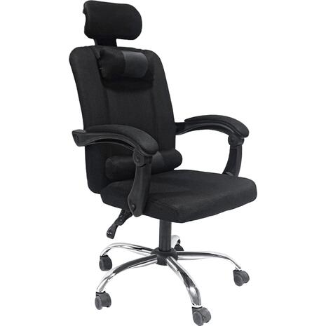 ΚΑΡΕΚΛΑ ΓΡΑΦΕΙΟΥ CRONER HM1196.01 ΜΑΥΡΟ MESH-ΜΕΤΑΛ.ΒΑΣΗ-NYLON ΣΚΕΛΕΤΟΣ 58x99x120Υεκ.