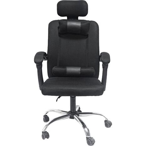 ΚΑΡΕΚΛΑ ΓΡΑΦΕΙΟΥ CRONER HM1196.01 ΜΑΥΡΟ MESH-ΜΕΤΑΛ.ΒΑΣΗ-NYLON ΣΚΕΛΕΤΟΣ 58x99x120Υεκ.
