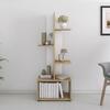 ΒΙΒΛΙΟΘΗΚΗ TRIVIO HM18195.03 ΜΕΛΑΜΙΝΗ ΣΕ ΛΕΥΚΟ-ATLANTIS GREEN 50x25x127Υεκ.