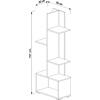 ΒΙΒΛΙΟΘΗΚΗ TRIVIO HM18195.03 ΜΕΛΑΜΙΝΗ ΣΕ ΛΕΥΚΟ-ATLANTIS GREEN 50x25x127Υεκ.