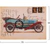 ΠΙΝΑΚΑΣ ΚΑΜΒΑΣ OLD CAR HM7153.10 70X50X2.5 εκ.