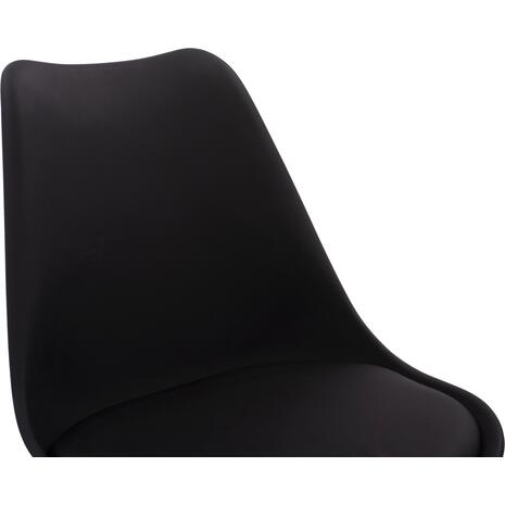 ΣΚΑΜΠΟ ΜΠΑΡ VEGAS HM8000.12 ΣΕ ΜΑΥΡΟ 48x58x105Υ εκ. (σετ 4 τεμαχίων)