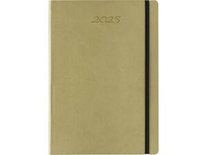 Ημερολόγιο ημερήσιο Koloro_E 14x21 2026 με εύκαμπτο εξώφυλλο δερματίνη με λάστιχο πράσινο