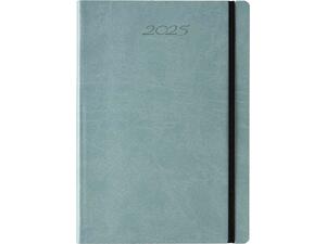 Ημερολόγιο ημερήσιο Koloro_D 17x24 2025 με εύκαμπτο εξώφυλλο δερματίνη με λάστιχο πετρόλ