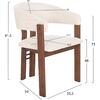 ΚΑΡΕΚΛΑ ZARRA HM9970.03 RUBBERWOOD ΣΕ ΚΑΡΥΔΙ-ΕΚΡΟΥ ΜΠΟΥΚΛΕ ΥΦΑΣΜΑ 55,5x59x81,5Υεκ (σετ 2 τεμαχίων)