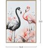 ΠΙΝΑΚΑΣ TOIXOY FLAMINGOS HM4562 ΜΕ ΚΟΡΝΙΖΑ ΜΠΕΖ-ΚΑΜΒΑΣ ΕΚΤΥΠΩΣΗ 52,5x2,8x72,5Υεκ.