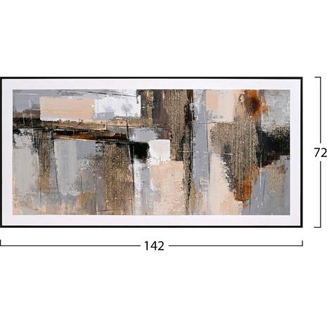 ΠΙΝΑΚΑΣ ΤΟΙΧΟΥ SEDIMENT HM4551 ΜΕ ΚΟΡΝΙΖΑ ΜΑΥΡΗ-ΚΑΜΒΑΣ 142x4.5x72Υεκ