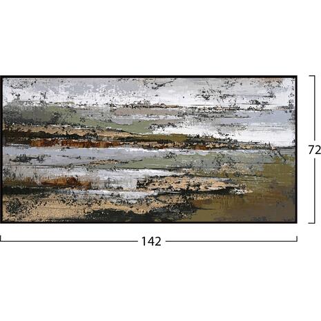 ΠΙΝΑΚΑΣ ΤΟΙΧΟΥ SEDIMENT HM4575.01 ΜΕ ΚΟΡΝΙΖΑ ΜΑΥΡΗ-ΚΑΜΒΑΣ 142x4.5x72Υεκ