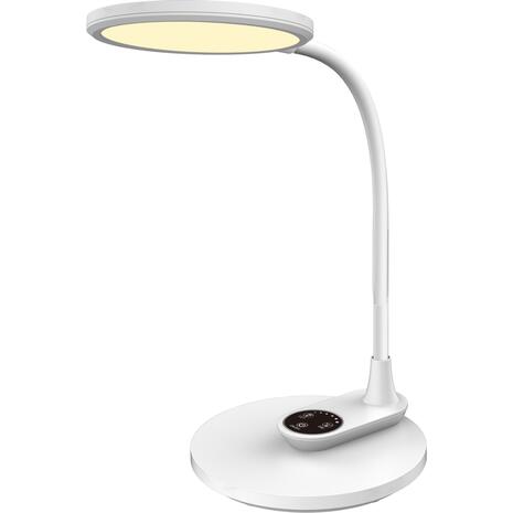 ΦΩΤΙΣΤΙΚΟ ΓΡΑΦΕΙΟΥ LED BLAIN HM4459.01 ΛΕΥΚΟ ABS & ΣΙΛΙΚΟΝΗ 17x26,6x34,5Υ εκ.