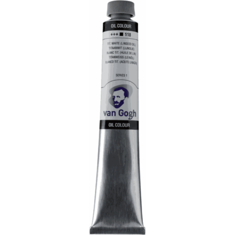 Χρώμα λαδιού Talens Van Gogh 60ml No118 Titanium White (Linseed Oil) (series 1)