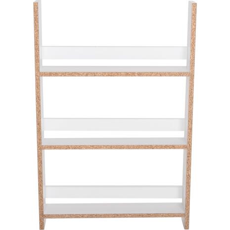 ΡΑΦΙΕΡΑ ΤΟΙΧΟΥ SANI HM18223.01 ΜΕΛΑΜΙΝΗ ΣΕ ΛΕΥΚΟ 60x10x90Υεκ. (3 ΡΑΦΙΑ)