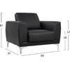 ΠΟΛΥΘΡΟΝΑ KENZIE HM3121.11 ΜΕ ΜΑΥΡΟ PU 89x81x81 εκ. (Μαύρο)