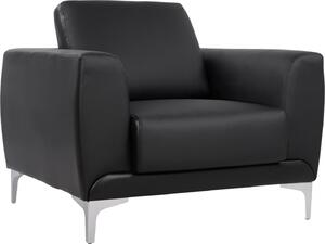 ΠΟΛΥΘΡΟΝΑ KENZIE HM3121.11 ΜΕ ΜΑΥΡΟ PU 89x81x81 εκ. (Μαύρο)