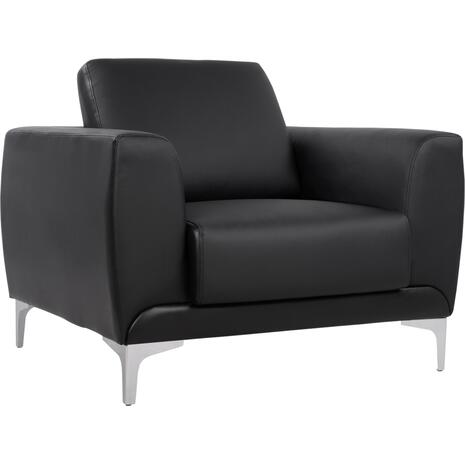 ΠΟΛΥΘΡΟΝΑ KENZIE HM3121.11 ΜΕ ΜΑΥΡΟ PU 89x81x81 εκ. (Μαύρο)